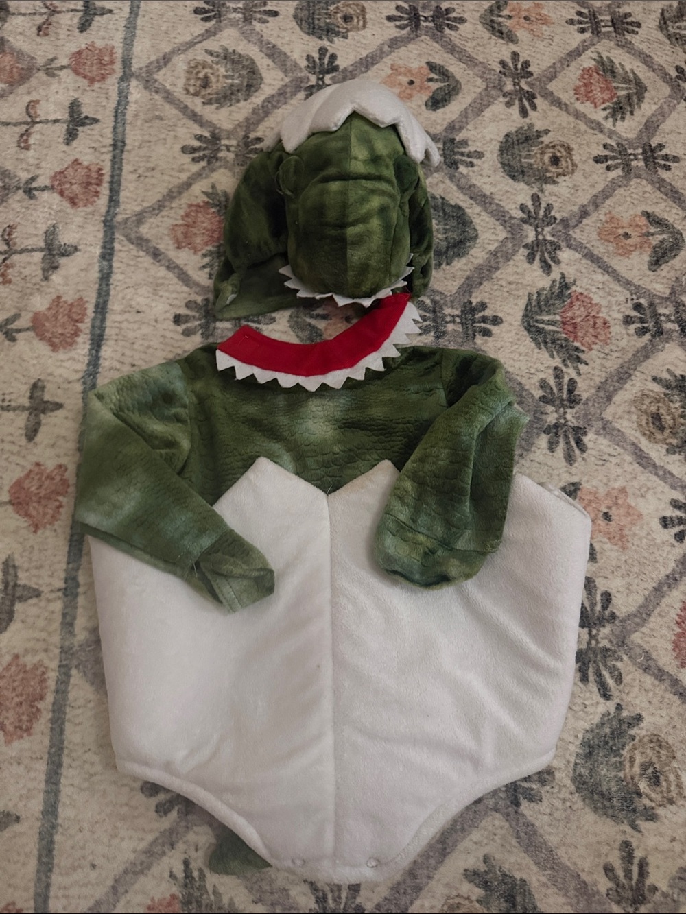 Kids Green Dinosaur Egg Costume pottery barn kids 6-12 months